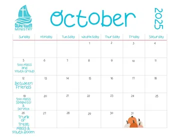 October Calendar